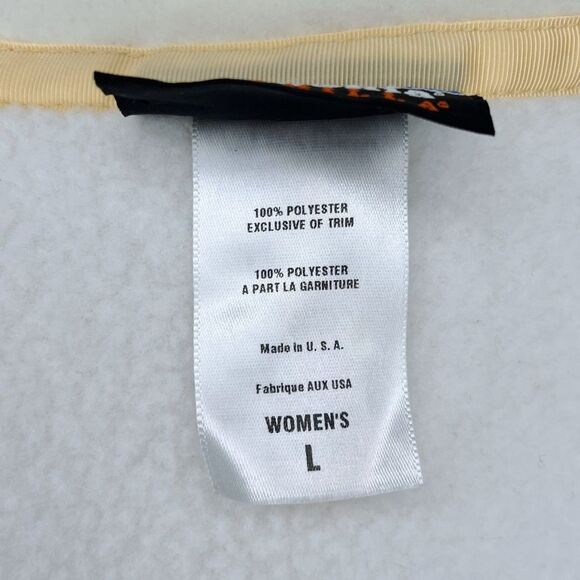 Patagonia Synchilla Arctic Jacket sz L * Cream Ivory Fleece Full Zip Cozy Warm - Picture 7 of 9